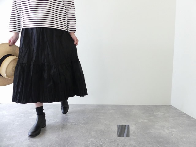 washer pleats tiered SK ワッシャープリーツティアードスカート