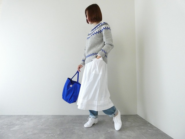 グランジウォッシュ エプロン風レイヤードスカート