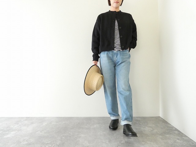 30/10コーマ裏毛起毛カーディガン