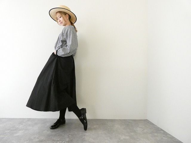 コットンキュプラ 高密度ブロード puri puri ポケットスカート