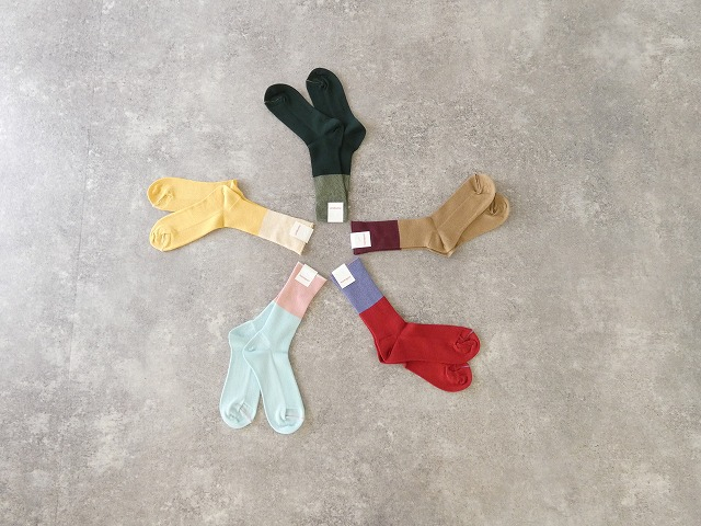 コットンウール配色ソックス