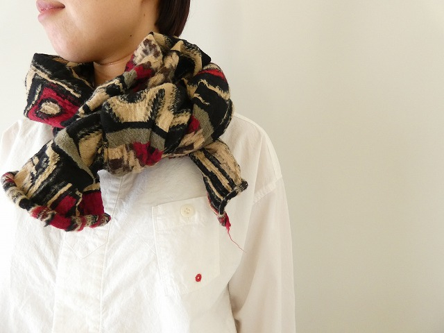 縮絨ウール Alaska-Raven HAPPYマフラー