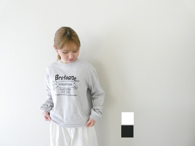 ブルターニュCatプリントＴシャツ