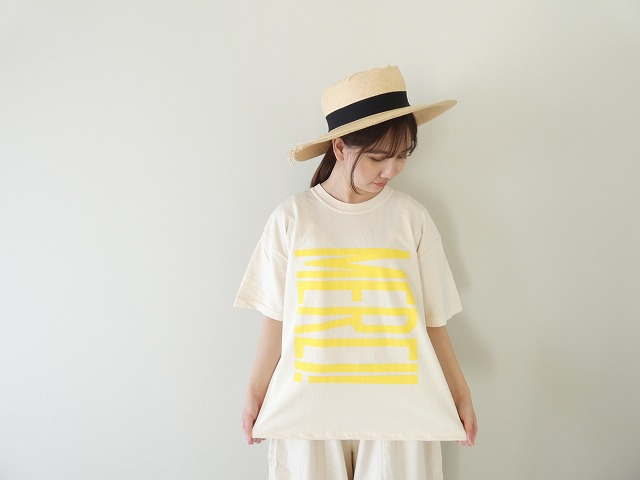 【ご予約】ichi(イチ) ピグメントTシャツ MERCI