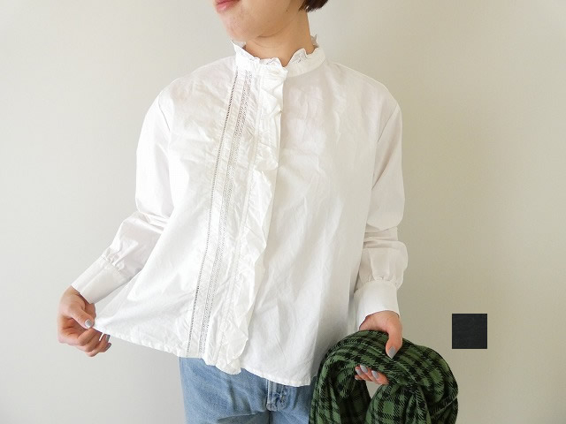 フロントフリルレースシャツ