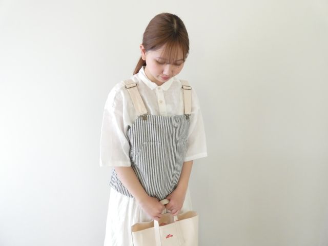 HAYATE・Duty Wear/小さな造船所のワークウエアヒッコリーオーバーオールベスト