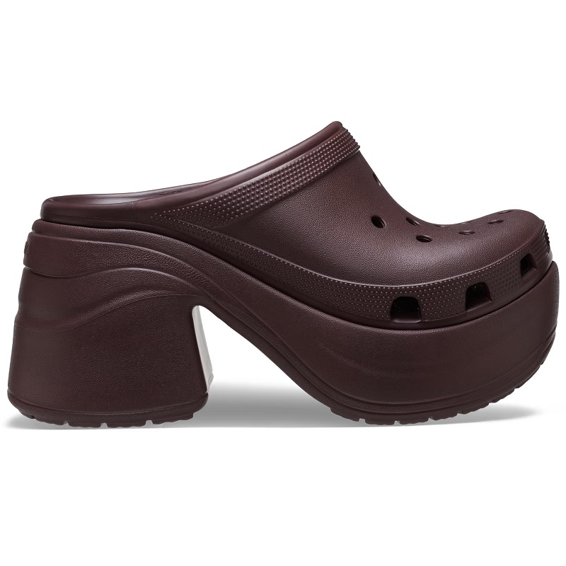 【ハイヒール】【厚底/8.8cmヒール】【サンダル】crocs 24SS クロックス サンダル サイレン クロッグ SIREN CLOG Moca  208547-2ZH レディースサンダル-山男フットギア